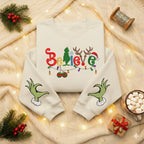 Believe Christmas Embroidered Sweatshirt Cute Green Style Holiday Sweater Christmas Lights Sleeve Shirt Grinchy Sweatshirtcozy Xmas Gift 1763174859572.jpg