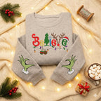 Believe Christmas Embroidered Sweatshirt Cute Green Style Holiday Sweater Christmas Lights Sleeve Shirt Grinchy Sweatshirtcozy Xmas Gift 1763174859637.jpg