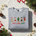 Embroidered Christmas Goose Sweatshirt Santa Duck Holiday Hoodie Xmas Tree Lights Hoodie Funny Ugly Sweater 1763349404453.jpg