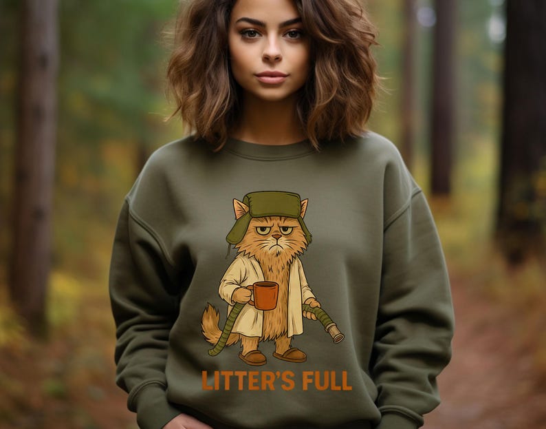 Litters Full Christmas Vacation Cat Sweatshirt National Lampoons Vacation Xmas Tee 1763351250504.jpg