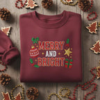 Embroidered Merry And Bright Sweatshirt Ornament And Star With Decorative Frame Maroon Festive Holiday Hoodie 1763351987328.jpg