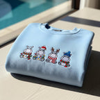 Hippo Christmas Embroidered Sweatshirt Holiday Crewneck With Santa Hat And Festive Animal Christmas Embroidered Hoodie Xmas Gift 1763369112244.jpg