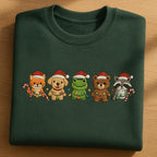 Embroidered Cute Animal Christmas Lights Sweatshirt Festive Pet Hoodie Dog Cat Frog Bear Raccoon Holiday Sweater 1763369917593.jpg