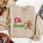 Oh Snap Embroidered Sweatshirt Gingerbread Xmas Hoodie Funny Christmas Gift Embroidered Christmas Hoodie 1763433517057.png