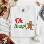 Oh Snap Embroidered Sweatshirt Gingerbread Xmas Hoodie Funny Christmas Gift Embroidered Christmas Hoodie 1763433517098.png