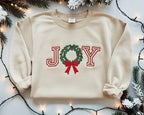 Embroidered Christmas Wreath Hoodie Coquette Joy Merry Xmas Sweatshirt Christmas Tree Festive Holiday Sweater Hoodie 1763435555264.jpg