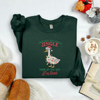 Embroidered Funny Christmas Sweatshirt Probably Just Gonna Jingle Tired Hoodie Silly Goose Sweater Ugly Christmas Hoodie Holiday Sweatshirts 1763438180662.jpg