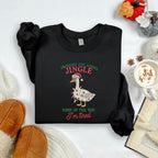 Embroidered Funny Christmas Sweatshirt Probably Just Gonna Jingle Tired Hoodie Silly Goose Sweater Ugly Christmas Hoodie Holiday Sweatshirts 1763438180691.jpg