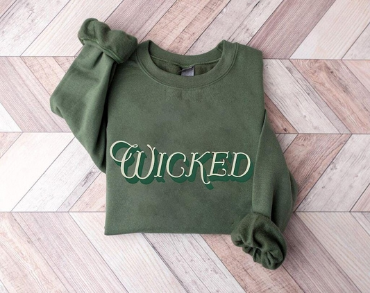 Vintage Wicked Sweatshirt Nostalgic Wizard Of Oz Font Cozy Crewneck Broadway Musical Theater Gift Wicked Movie Merchwizard Movie Fan Tee 1763441444148.png