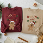 Baking A Little Cookie Embroidered Sweatshirt Gingerbread Christmas Sweater Matching Holiday Hoodie Family Xmas Hoodie 1763448992424.jpg