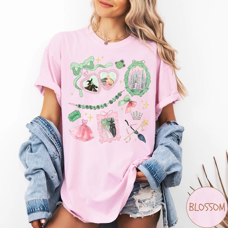 Coquette Wicked For Good Or Birthday Shirt Wizard Of Oz Changed For Good Tee Pink Green Aesthetic Shirt Glinda Elphaba Birthday Gift Oz Tee 1763449200410.png