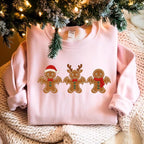 Gingerbread Christmas Sweatshirt Cute Holiday Embroidered Hoodie Gingerbread Bat Reindeer Santa Sweater Cozy Xmas Gift For Her 1763450081208.jpg