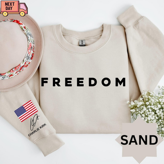 Charlie Kirk Freedom Signature Shirt Freedom Tee Justice For Charlie Kirk T Shirt Charlie Kirk Is My Hero Shirt Charlie Kirk Tee 1763451261147.png