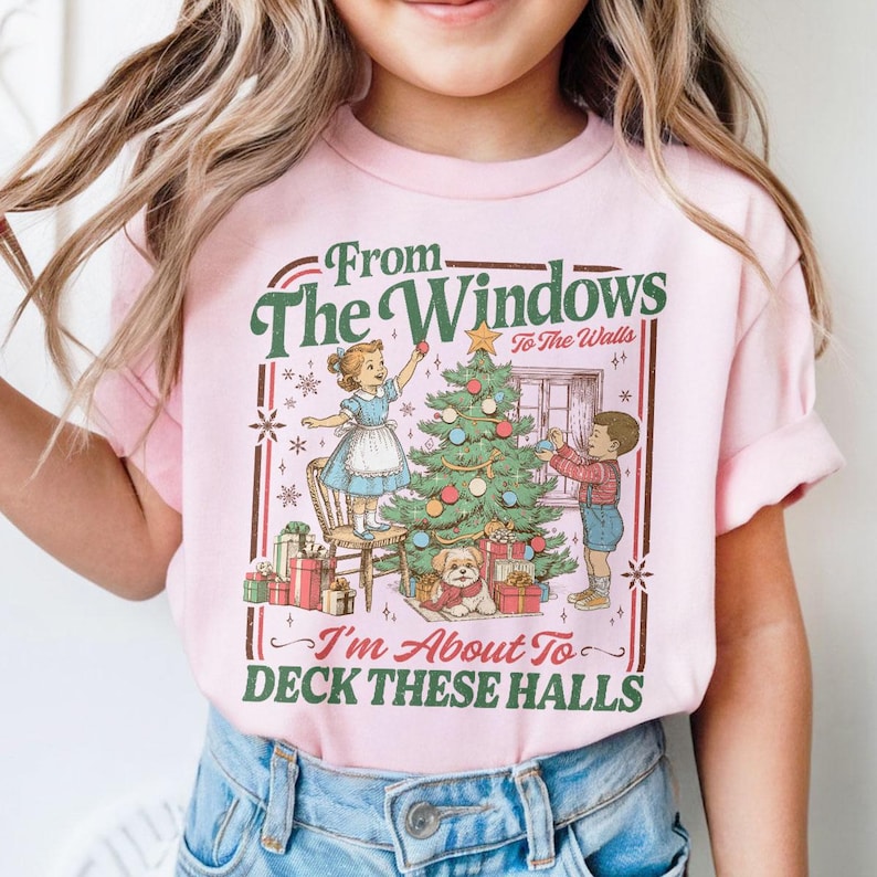 From The Windows To The Walls Im About To Deck These Halls Sweatshirt Funny Retro Christmas Sweater Womens Holiday Party Shirt Xmas Tee 1763451917312.jpg