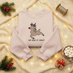 We Ride At Night Sweatshirt Funny Frog Riding Reindeer Embroidery Hoodie Christmas Cozy Embroidered Sweater Chaotic Animal Holiday Hoodie 1763452446668.jpg