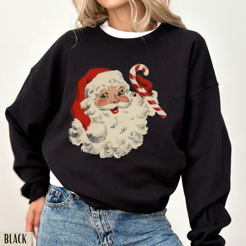 Christmas Crewneck Vintage Santa Sweatshirt Retro Christmas Holiday Sweatshirts Vintage Sweatshirt Christmas Sweatshirt Santa Claus 1763455635859.png