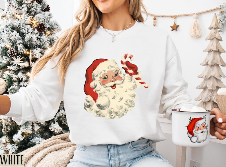 Christmas Crewneck Vintage Santa Sweatshirt Retro Christmas Holiday Sweatshirts Vintage Sweatshirt Christmas Sweatshirt Santa Claus 1763455635864.png