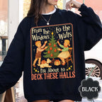 Funny Christmas Sweatshirt Deck The Halls Retro Xmas Sweater 1763455863045.jpg