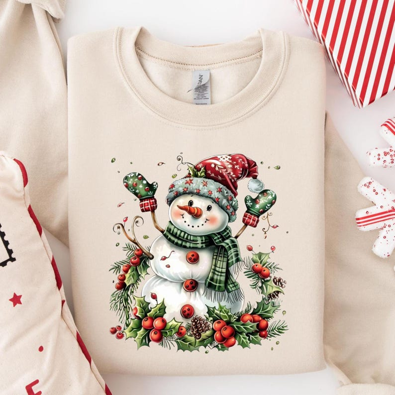 Christmas Snowman Sweatshirt Christmas Sweatshirt Snowman Shirt Snowman T Shirt Christmas Crewneck Christmas Shirts For Women 1763455984341.png
