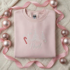 Embroidered Noel Christmas Sweatshirt White Tree  Candy Cane Hoodie Festive Holiday Sweater Minimalist Xmas Apparel French Holiday 1763457610565.jpg