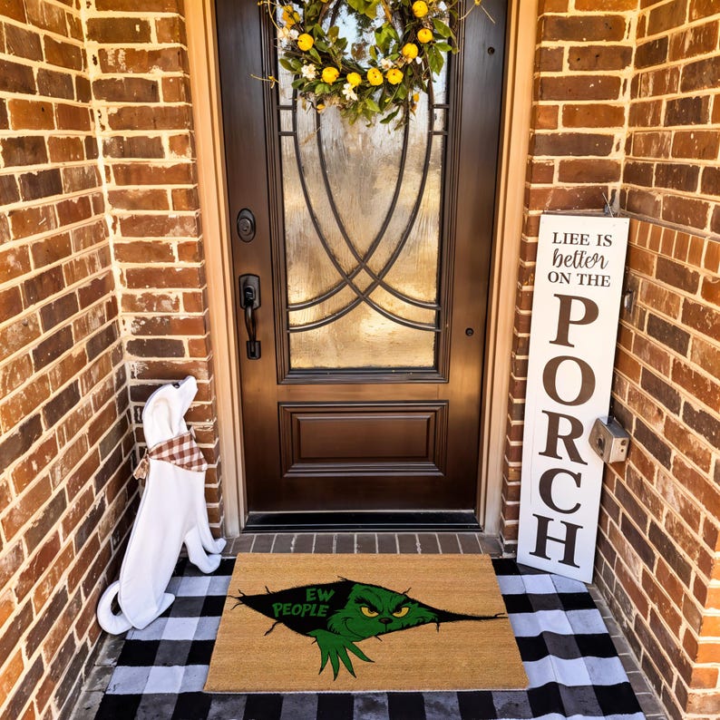 Ew People Doormat Grinch Doormat Housewarming Gifts Christmas Doormat Holiday Decor Winter Doormat Holiday Porch Decor Christmas Gift 1763517498515.jpg
