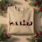 Black Cat Christmas Mischief Embroidered Sweatshirt Kitten Playing Ornaments Hoodie Funny Cat Xmas Crewneck Hoodie Holiday Gift 1763517603543.jpg