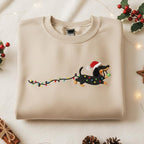 Embroidered Dachshund Christmas Sweatshirt With Santa Hat And Lights Design 1763540527511.jpg