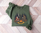 Santa Bigfoot Christmas Campfire Sweater Funny Christmas Sweater Ugly Christmas Sweater Gift For Him Christmas Camping Sweatshirt 1763605694919.jpg