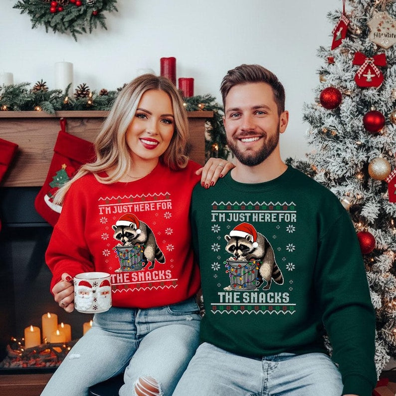 Funny Raccoon Christmas Sweatshirt Snack Lover Ugly Holiday Crewneck Sweater Cute Trash Panda Shirt For Men Women Funny Xmas Gift Idea 1763606179916.jpg