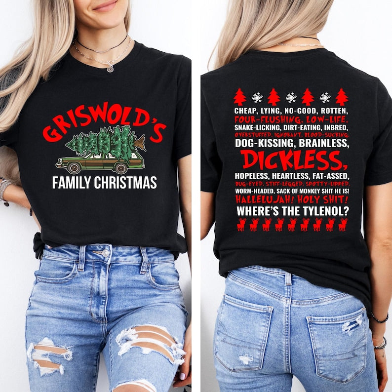 Griswold Christmas Shirt Funny Christmas Shirt Family Xmas Sweatshirt When Santa Squeezes His Fat White Ass Shirt Christmas Movies Tee 1763611070761.jpg
