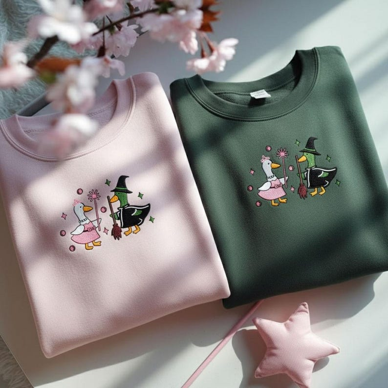 Wicked Goose Embroidered Sweatshirt For Good Wicked Sweatshirt Wizard Of Oz Tee Defy Gravity Shirt Goose Crewneck 1763613918175.png