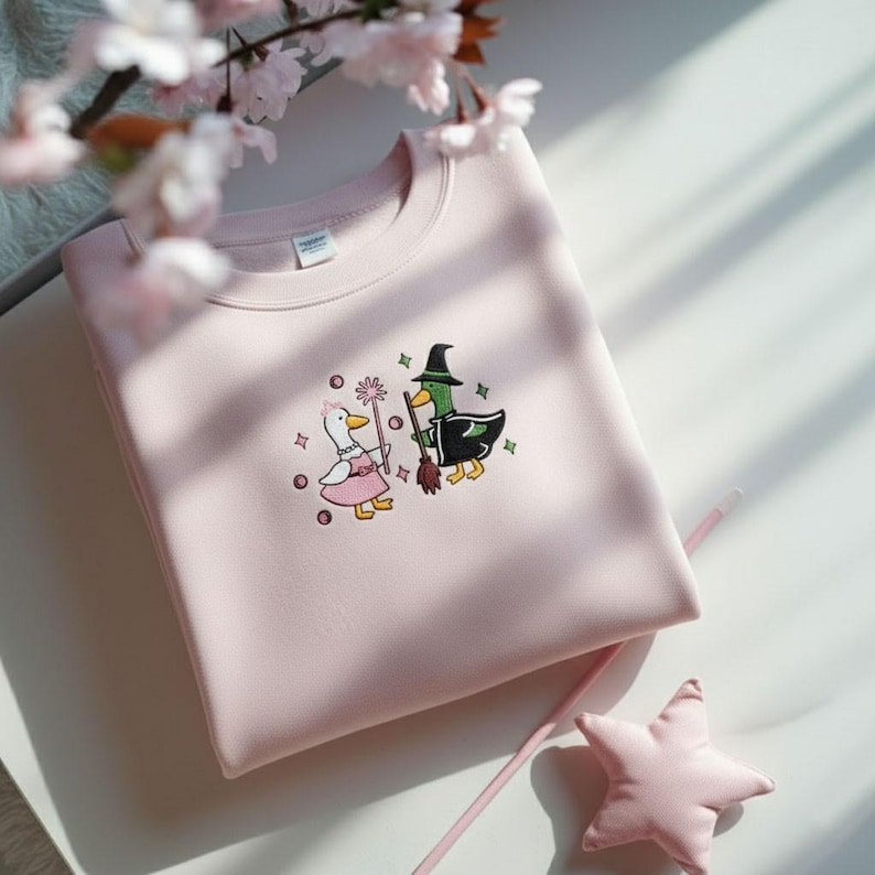 Wicked Goose Embroidered Sweatshirt For Good Wicked Sweatshirt Wizard Of Oz Tee Defy Gravity Shirt Goose Crewneck 1763613918365.png