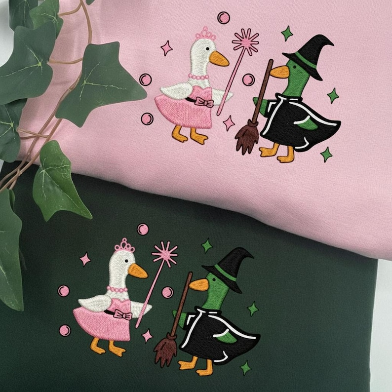 Wicked Goose Embroidered Sweatshirt For Good Wicked Sweatshirt Wizard Of Oz Tee Defy Gravity Shirt Goose Crewneck 1763613918411.png