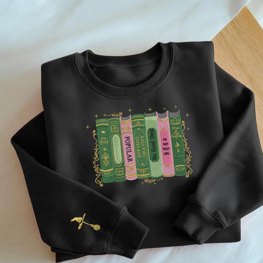 Wicked Changed For Good Book Comfort Colors Embroidered Sweatshirt Defy Gravity Broomstick Changed For Good Sweatshirt Christmas Gift 1763622193879.png