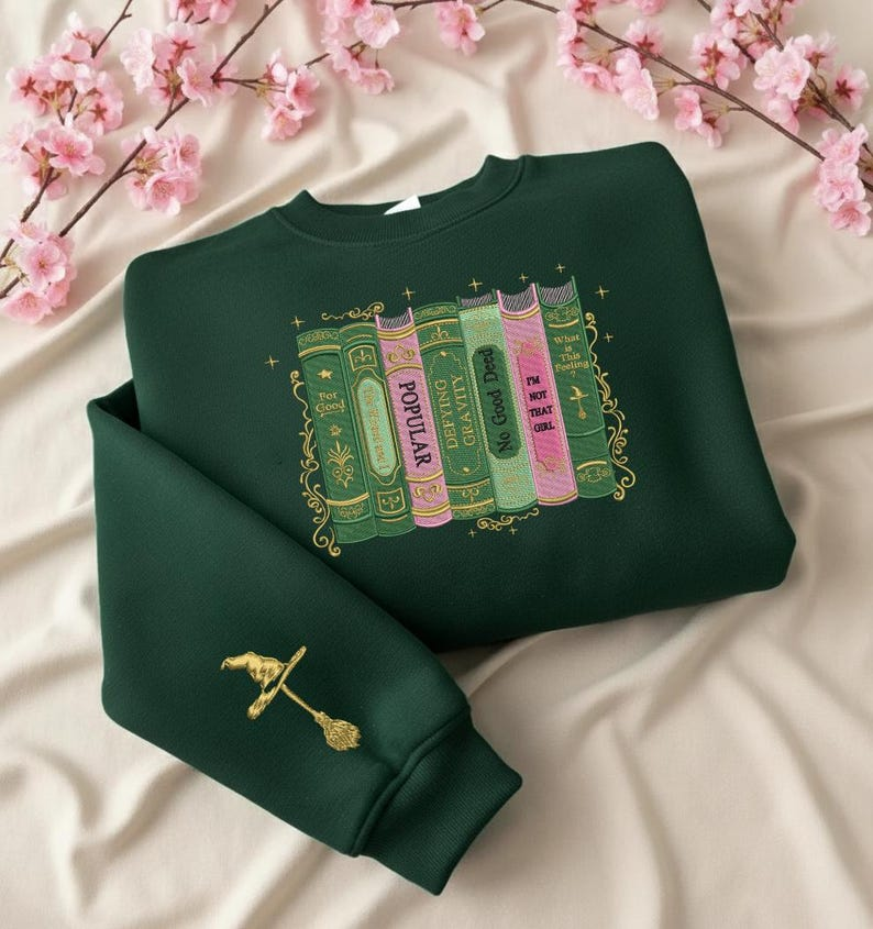 Wicked Changed For Good Book Comfort Colors Embroidered Sweatshirt Defy Gravity Broomstick Changed For Good Sweatshirt Christmas Gift 1763622194149.png