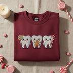 Cute Tooth Candy Embroidered Sweatshirt Dental Christmas Sweater Holiday Dentist Gift Dental Hygienist Hoodie 1763691021674.jpg