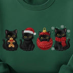 Embroidered Christmas Black Cats Sweatshirt Cute Holiday Cat Lover Sweater Festive Kitty Crewneck Funny Xmas Gift Cozy Winter Cat Hoodie 1763694866916.jpg