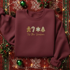 Tis The Season Gingerbread Candy Cane Snowflake Christmas Sweatshirt Festive Holiday Cookie Embroidered Hoodie For Cozy Winter Season Lovers 1763710061073.png