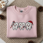 Candy Cane Christmas Tooth Embroidered Sweatshirt Dental Assistant Gift Cute Dentist Holiday Hoodie 1763711193322.jpg