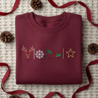 Embroidered Christmas Reindeer Sweatshirt Snowflake Holly Star Design Hoodie Holiday Sweater Festive Seasonal Apparel Xmas Gift 1763779232970.jpg