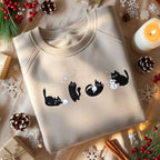 Embroidered Christmas Cat Sweatshirt Funny Holiday Crew Neck 1763780718333.jpg