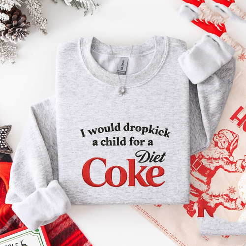 Embroidered Christmas Diet Coke Ugly Sweater Diet Coke Shirt Christmas Shirt Cute Coke Lover Sweater Cozy Gift For Soda Lovers 1763976972274.png