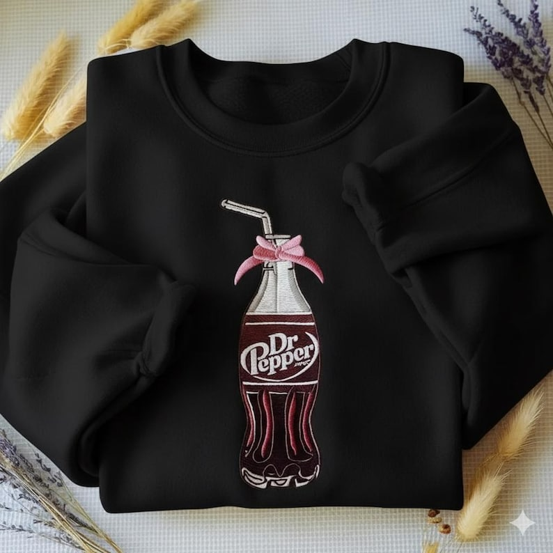 Embroidered Dr Pepper Bottle Sweatshirt Pink Bow Soda Bottle Sweater Vintage Dr Pepper Aesthetic Tee Dr Pepper Lover Shirtsoda Lover Tee 1763977264843.png