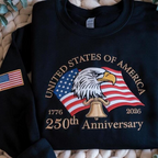 Embroidered American 250th Anniversary Sweatshirt Usa 250th Shirt Independence Day Shirt Usa 1776 Flag Sweatshirt 1776 2026 Liberty Bell 1764042010483.png
