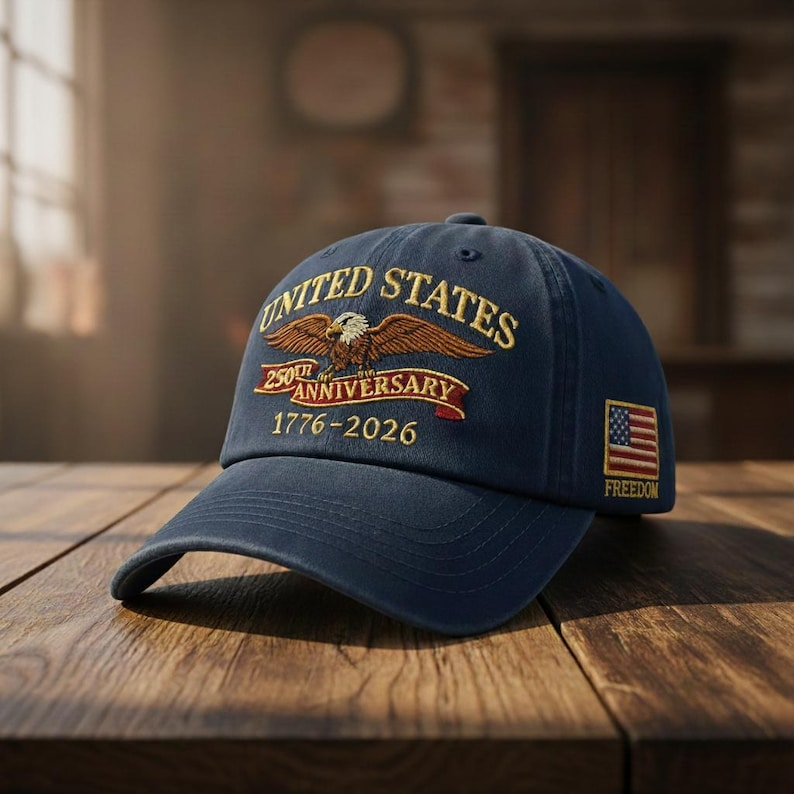 Usa 250th Anniversary Classic Cap Anniversary Gift Gift For Dad Vintage Heritage Style Perfect For Hiking Camping And Weekend Trips 1764043825043.png
