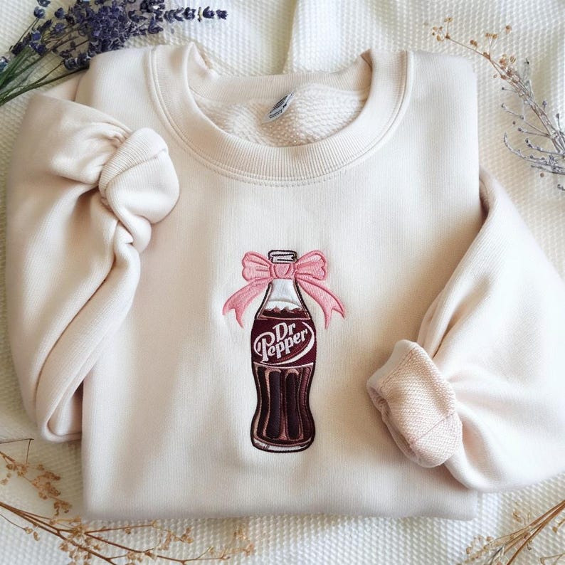 Embroidered Coquette Dr Pepper Sweatshirt Cute Soda Bottle Pullover Soft Girl Aesthetic Sweater Dr Pepper Lover Shirt Soda Lover Shirt 1764315152006.jpg