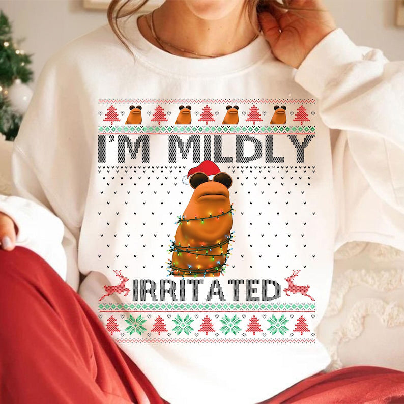 I M Mildly Irritated Marcus The Worm Sweatshirt Marcus The Worm Ugly Christmas Sweatshirtmarcus The Worm Shirtrobert Help Marcus The Worm 1764316637140.jpg