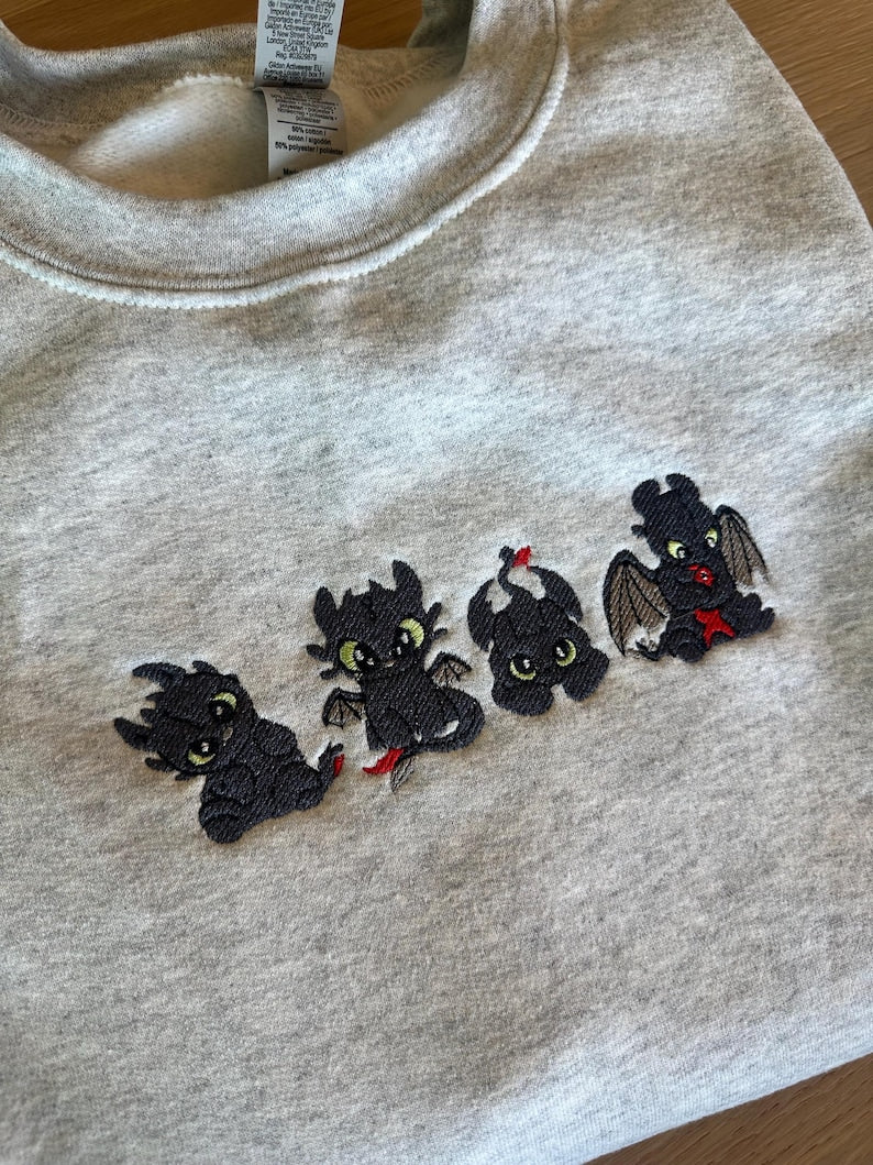 Little Dragons Crewneck Sweater Toothless 1764317827105.jpg