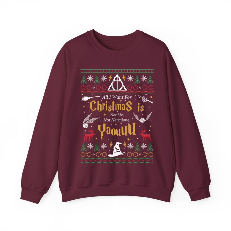 All I Want For Christmas Is Not Me Ugly Sweatshirt Yaou Ugly Christmas Sweater Funny Women Xmas Sweatshirtgift For Christmasgift For Her 1764323702718.jpg