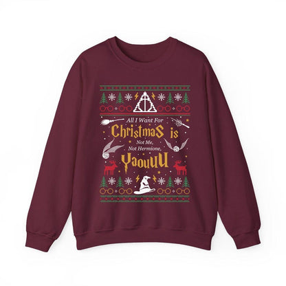 All I Want For Christmas Is Not Me Ugly Sweatshirt Yaou Ugly Christmas Sweater Funny Women Xmas Sweatshirtgift For Christmasgift For Her 1764323702718.jpg